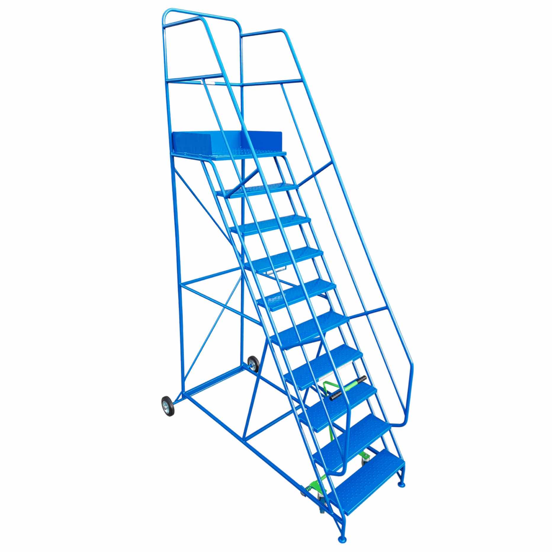 Heavy duty mobile warehouse safety steps